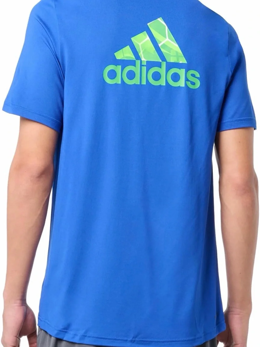 adidas Blue Seattle Sounders Short Sleeve Tee with Lime Graphic